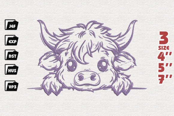 Baby Cow Peeking Embroidery Review for Holiday Collections
