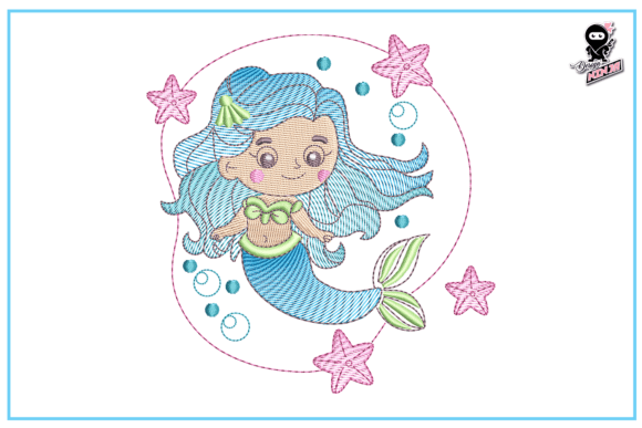 Cute Baby Mermaid Embroidery Review for Sellers