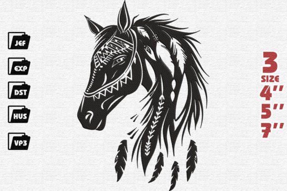 Horse Embroidery for Boutique Apparel