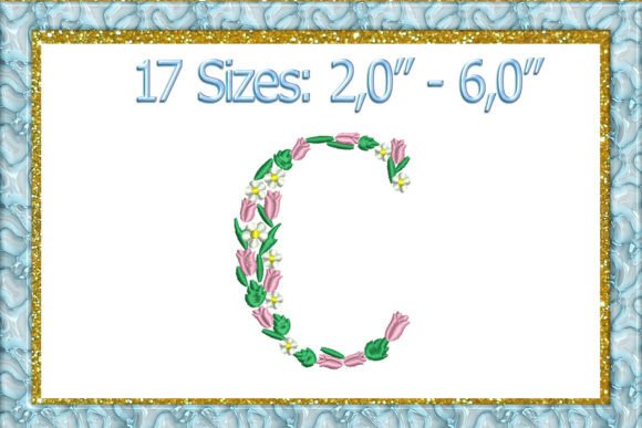 Letter C Monogram Embroidery Design Review