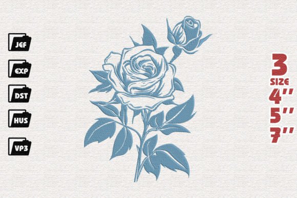 Rose Flower Embroidery Review for Boutique Apparel